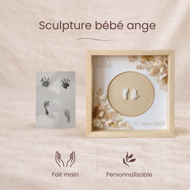 Empreintes 3D bébé ange